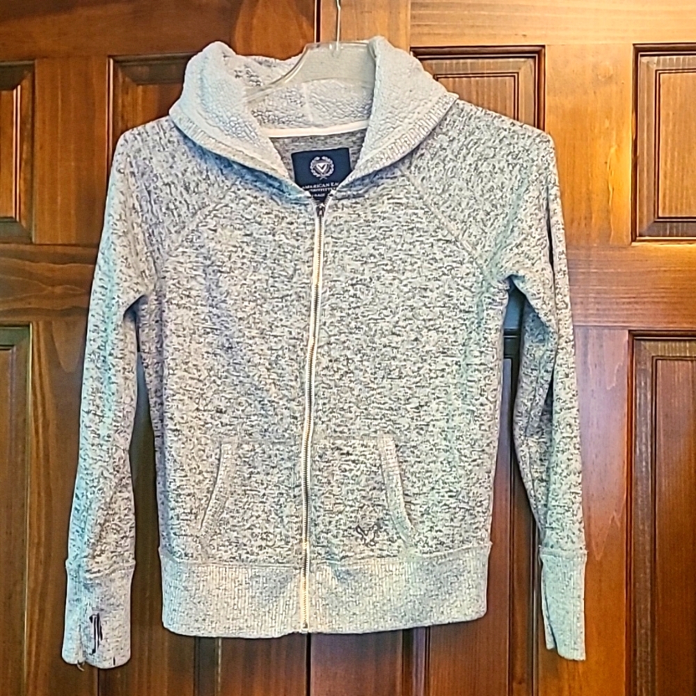 American Eagle zip-up hooded sweatshirt